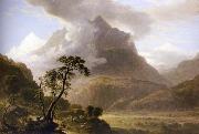 Asher Brown Durand Alpine View,Near Meyringen painting
